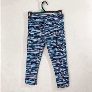 Under Armour Black and Blue Capris Leggings